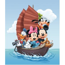 A3MMFr Vafa Mickey Mouse Minnie Donald Goofy 40X30cm